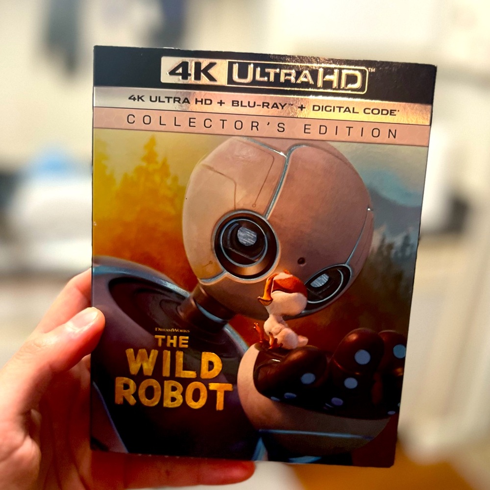 “The Wild Robot” movie on 4K, brand-new.